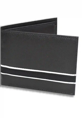 BILLETERA DE CUERO GRIS