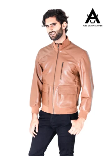 CUELLO PRETINA FULL GRAIN LEATHER MARRON
