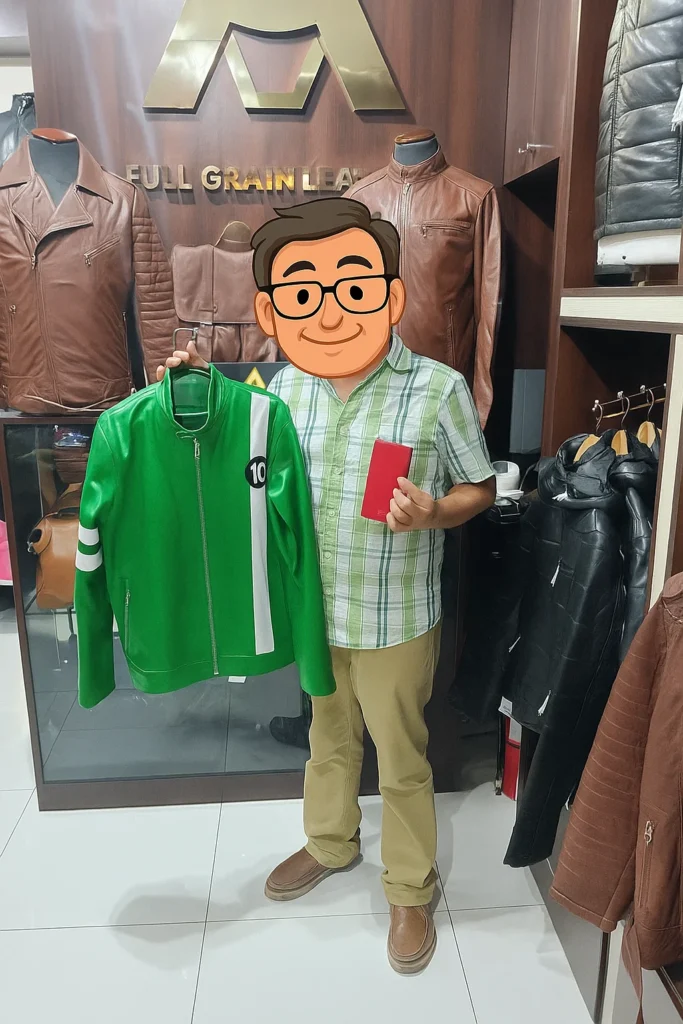 CASACA DE CUERO MODELO BEN 10